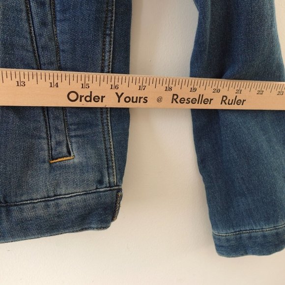 Nano Universe Jacket XS Blue Denim Jean Adult Trucker Japanese Streetwear RARE‎ - Picture 5 of 12